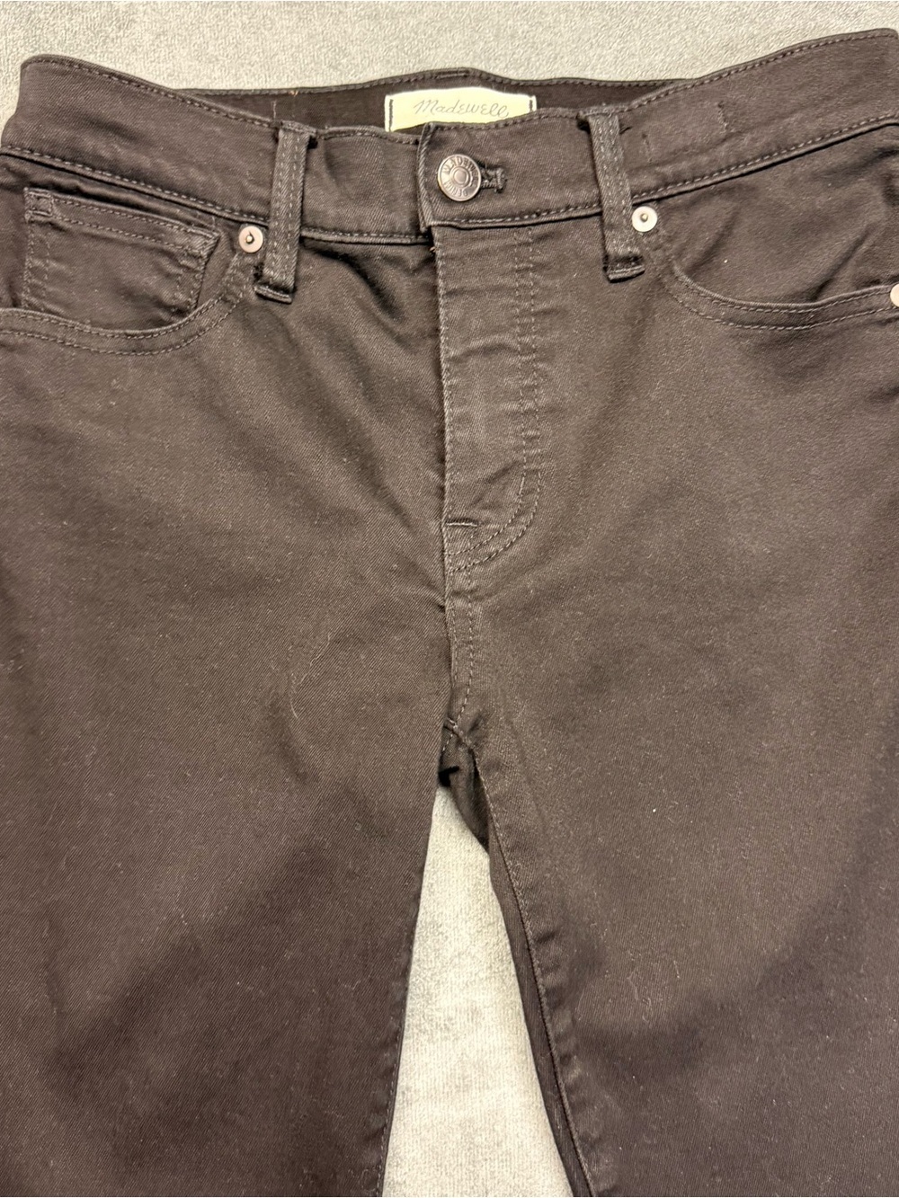 Madewell Women’s Skinny Jeans - Dark Brown/Black